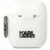 Dėklas Karl Lagerfeld KLA2RUNCHH AIRPODS 1/2 COVER Baltas/Baltas SILICONE CHUPETTE HEAD 3D