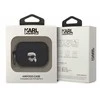 Apple AirPods Pro 2 Karl Lagerfeld silikoninis Karl Head 3D ausinių dėklas juodos spalvos