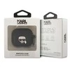 Karl Lagerfeld 3D Logo NFT Karl Head silikoninis dėklas ausinėms AirPods 3 juodos spalvos