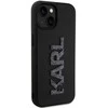 Karl Lagerfeld KLHCP15S3DMBKCK Apple iPhone 15/ 14 / 13 6.1″ juodos spalvos kietas dėklas 3D Rubber Glitter Logo