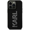Karl Lagerfeld KLHCP15L3DMBKCK Apple iPhone 15Pro 6.1" juodos spalvos dėklas 3D Rubber Glitter Logo