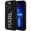 Karl Lagerfeld KLHCP15L3DMBKCK Apple iPhone 15Pro 6.1" juodos spalvos dėklas 3D Rubber Glitter Logo
