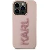 Dėklas Karl Lagerfeld KLHCP15X3DMBKCP IPHONE 15 PRO MAX 6.7 "Rožinis/Rožinis HARDCASE 3D RUBBER GLITTER LOGO