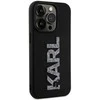 Dėklas Karl Lagerfeld KLHCP15X3DMBKCK IPHONE 15 PRO MAX 6.7 "Juodas/Juodas HARDCASE 3D RUBBER GLITTER LOGO