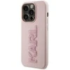 Dėklas Karl Lagerfeld KLHCP15X3DMBKCP IPHONE 15 PRO MAX 6.7 "Rožinis/Rožinis HARDCASE 3D RUBBER GLITTER LOGO