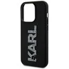 Karl Lagerfeld KLHCP15L3DMBKCK Apple iPhone 15Pro 6.1" juodos spalvos dėklas 3D Rubber Glitter Logo