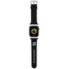 Karl Lagerfeld apyrankė KLAWMSLCNK Apple Watch 38/40/41mm juodos spalvos apyrankė 3D Rubber Choupette Heads