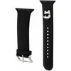 Apyrankė Apple Watch 4 / 5 / 6 / 7 / 8 / SE (38 / 40 / 41 MM) Karl Lagerfeld 3D Rubber Choupette Head (KLAWMSLCNK) juodos spalvos