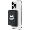 Karl Lagerfeld Powerbank indukcinis KLPB5FPGKSCHHK 16W 5000mAh juodos spalvos Choupette Head Pin MagSafe