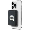 Karl Lagerfeld Powerbank indukcinis KLPB5FPGKSKIHK 16W 5000mAh juodos spalvos Karl Head Pin MagSafe