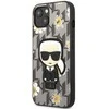 Dėklas Apple iPhone 13 Mini Karl Lagerfeld Flower Ikonik Karl (KLHCP13SPMNFIK1) pilkos spalvos