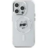 Karl Lagerfeld KLHMP14XHLSCHH Apple iPhone 14 Pro Max 6.7″ baltos spalvos kietas dėklas IML Metal Choupette Head