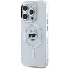 Karl Lagerfeld KLHMP14XHLSCHH Apple iPhone 14 Pro Max 6.7″ baltos spalvos kietas dėklas IML Metal Choupette Head