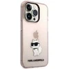 Apple iPhone 14 Pro Max Karl Lagerfeld dėklas Ikonik Choupette (KLHCP14XHNCHTCP) rožinės spalvos