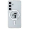 Samsung Galaxy S24 Karl Lagerfeld Dėklas IML Karl&Choupette MagSafe (KLHMS24SHGKCNOT) skaidrus