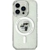 Apple iPhone 15 Pro Karl Lagerfeld dėklas Karl&Choupette Glitter MagSafe (KLHMP15LHGKCNOT) skaidrus