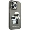 Karl Lagerfeld KLHCP14XHNKCTGK iPhone 14 Pro Max 6,7" juoda/juodas kietas dėklas IML GLIT NFT Karl&Choupette