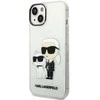 Dėklas Karl Lagerfeld KLHCP14MHNKCTGT IPHONE 14 PLUS / 15 PLUS 6.7 "TRANSPARENT HARDCASE GLITER KARL &amp; CHUPETTE