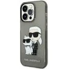 Karl Lagerfeld KLHCP14XHNKCTGK iPhone 14 Pro Max 6,7" juoda/juodas kietas dėklas IML GLIT NFT Karl&Choupette