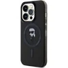 Karl Lagerfeld KLHMP15LHFCKNOK Apple iPhone 15 Pro 6.1″ juodos spalvos kietas dėklas IML Ikonik MagSafe