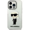 Karl Lagerfeld KLHCP14XHNIKTCT Apple iPhone 14 Pro Max 6,7″ skaidrus kietas dėklas Ikonik Karl Lagerfeld