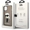 Dėklas Karl Lagerfeld KLHCP14MHNIKTCK IPHONE 14 PLUS / 15 PLUS 6.7 "Juodas / Juodas HARDCASE IKONIK Karl Lagerfeld