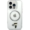 Karl Lagerfeld KLHMP14LHNKCIT Apple iPhone 14 Pro 6,1″ kietas dėklas skaidrus Iconic Karl&Choupette Magsafe
