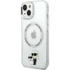Apple iPhone 14 Plus Karl Lagerfeld dėklas Iconic Karl&amp;Choupette Magsafe (KLHMP14MHNKCIT) skaidrus