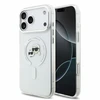 Dėklas Karl Lagerfeld IML K&CH Heads Metal Frame MagSafe Case, skirta iPhone 18 Pro Max, balta