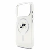 Dėklas Karl Lagerfeld IML K&CH Heads Metal Frame MagSafe Case for iPhone 18 Pro Baltas