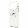 Dėklas Karl Lagerfeld IML K&CH Heads Metal Frame MagSafe Case, skirta iPhone 18 Pro Max, balta