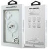 Karl Lagerfeld IML K&CH Heads Metal Frame MagSafe dėklas skirtas Apple iPhone 17 skaidrus