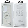 Karl Lagerfeld IML K&CH Heads Metal Frame MagSafe Apple iPhone 16 Pro Max dėklas telefonui skaidrus