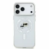 Dėklas Karl Lagerfeld IML K&CH Heads Metal Frame MagSafe Case, skirta iPhone 18 Pro Max, balta