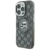 Karl Lagerfeld IML Monogram Karl & Choupette Head MagSafe Apple iPhone 16 Pro - dėklas telefonui juodos spalvos