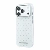 Dėklas Karl Lagerfeld IML Rhinestones Allover and Electroplated Logo skirtas iPhone 18 Pro /17 Pro baltas