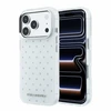 Dėklas Karl Lagerfeld IML Rhinestones Allover and Electroplated Logo skirtas iPhone 18 Pro /17 Pro baltas