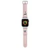 Apyrankė laikrodžiui Apple Watch 1 / 2 / 3 / 4 / 5 / 6 / SE / 7 / 8 (38 / 40 / 41 mm) Karl Lagerfeld Strap 3D Rubber Karl&Choupette Heads (KLAWMSLKCNP) rožinės spalvos