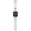 Apyrankė Apple Watch 4 / 5 / 6 / 7 / 8 / SE (38 / 40 / 41 MM) Karl Lagerfeld 3D Rubber Karl Head (KLAWMSLKNH) baltos spalvos