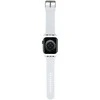 Karl Lagerfeld apyrankė KLAWMSLKNH AppleWatch 38/40/41mm baltos spalvos apyrankė 3D Rubber Karl Head