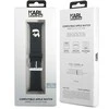 Karl Lagerfeld apyrankė KLAWLSLKNK Apple Watch 42/44/45/49mm juodos spalvos apyrankė 3D Rubber Karl Head