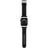 Karl Lagerfeld apyrankė KLAWMSLKNK AppleWatch 38/40/41mm juodos spalvos apyrankė 3D Rubber Karl Head