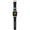 Karl Lagerfeld apyrankė KLAWMSLKNK AppleWatch 38/40/41mm juodos spalvos apyrankė 3D Rubber Karl Head