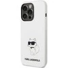 Apple iPhone 14 Pro Max Karl Lagerfeld dėklas Silicone Choupette (KLHCP14XSNCHBCH) baltos spalvos