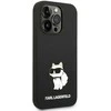 Karl Lagerfeld KLHCP14XSNCHBCK iPhone 14 Pro Max 6,7″ kietas dėklas juodos spalvos Silicone Choupette