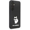 Karl Lagerfeld KLHCS24SSNCHBCK S24 S921 kietas dėklas juodos spalvos Silicone Choupette