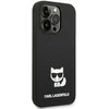 Apple iPhone 14 Pro Karl Lagerfeld dėklas Silicone Choupette Body (KLHCP14LSLCTBK) juodos spalvos
