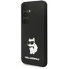 Karl Lagerfeld KLHCS24SSNCHBCK S24 S921 kietas dėklas juodos spalvos Silicone Choupette
