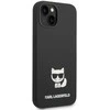 Dėklas Karl Lagerfeld KLHCP14MSLCTBK IPHONE 14 PLUS / 15 PLUS 6.7 "HARDCASE JUODA / Juodas SILICONE CHOUPETTE BODY