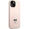 Dėklas Karl Lagerfeld KLHCP14MSLCTPI IPHONE 14 PLUS / 15 PLUS 6.7 "HARDCASE LIGHT Rožinis / LIGHT Rožinis SILICONE CHUPETTE BODY